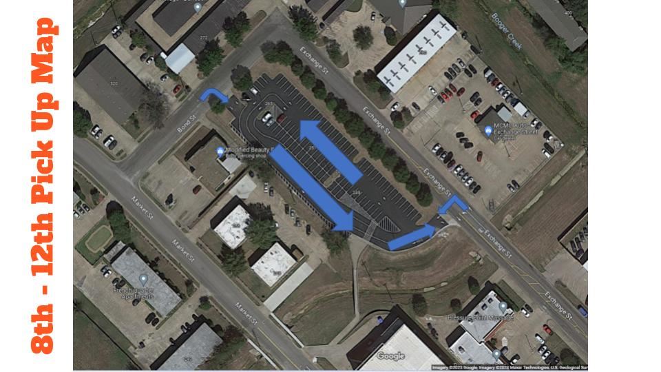 Dismissal Traffic Flow Grades 8 through 12